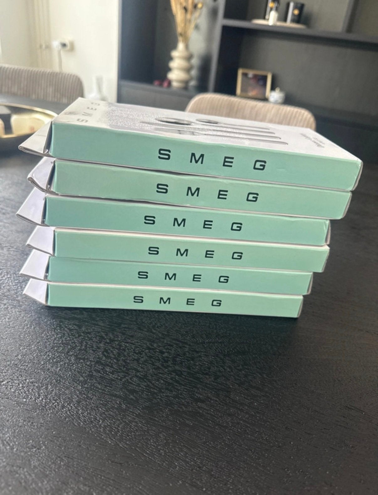 6x SMEG Bestekset nieuw in doos, Ophalen of Verzenden, Nieuw, Bestekset