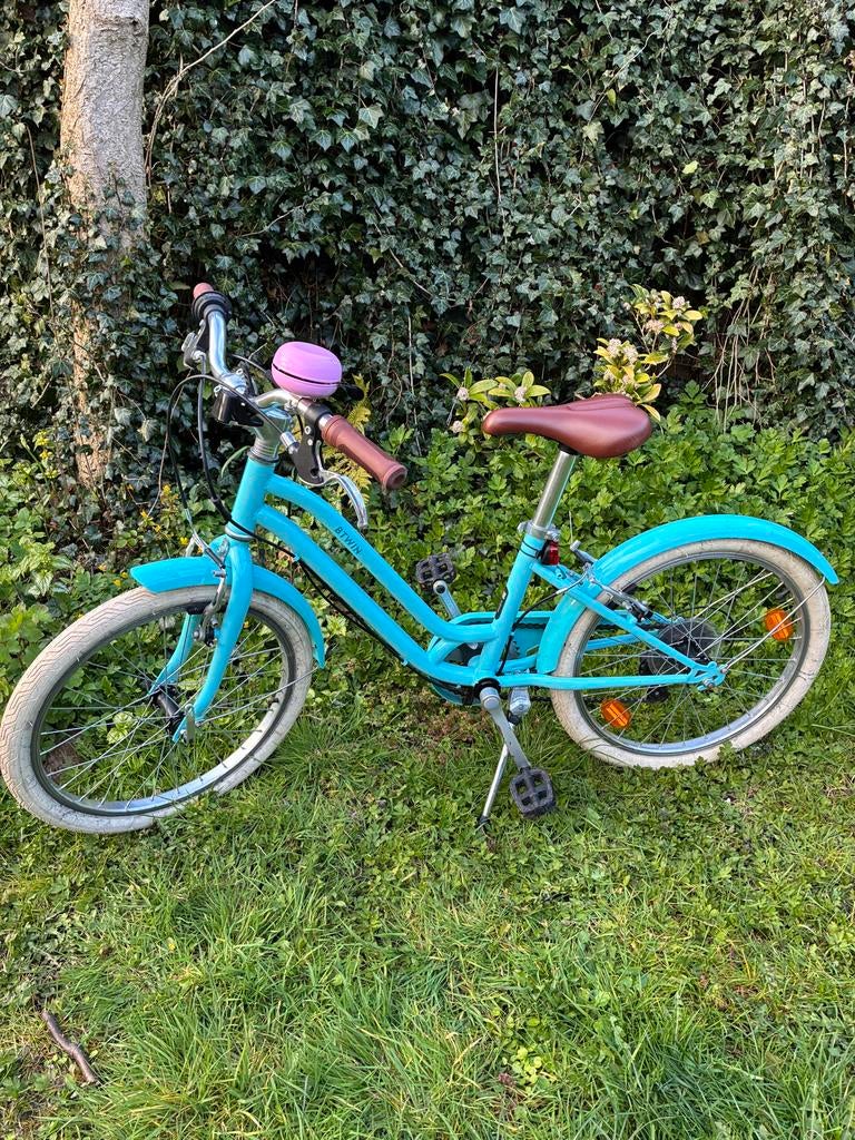 BTWIN Blauwe Meisjesfiets, Ophalen, Gebruikt, 16 inch, Handrem