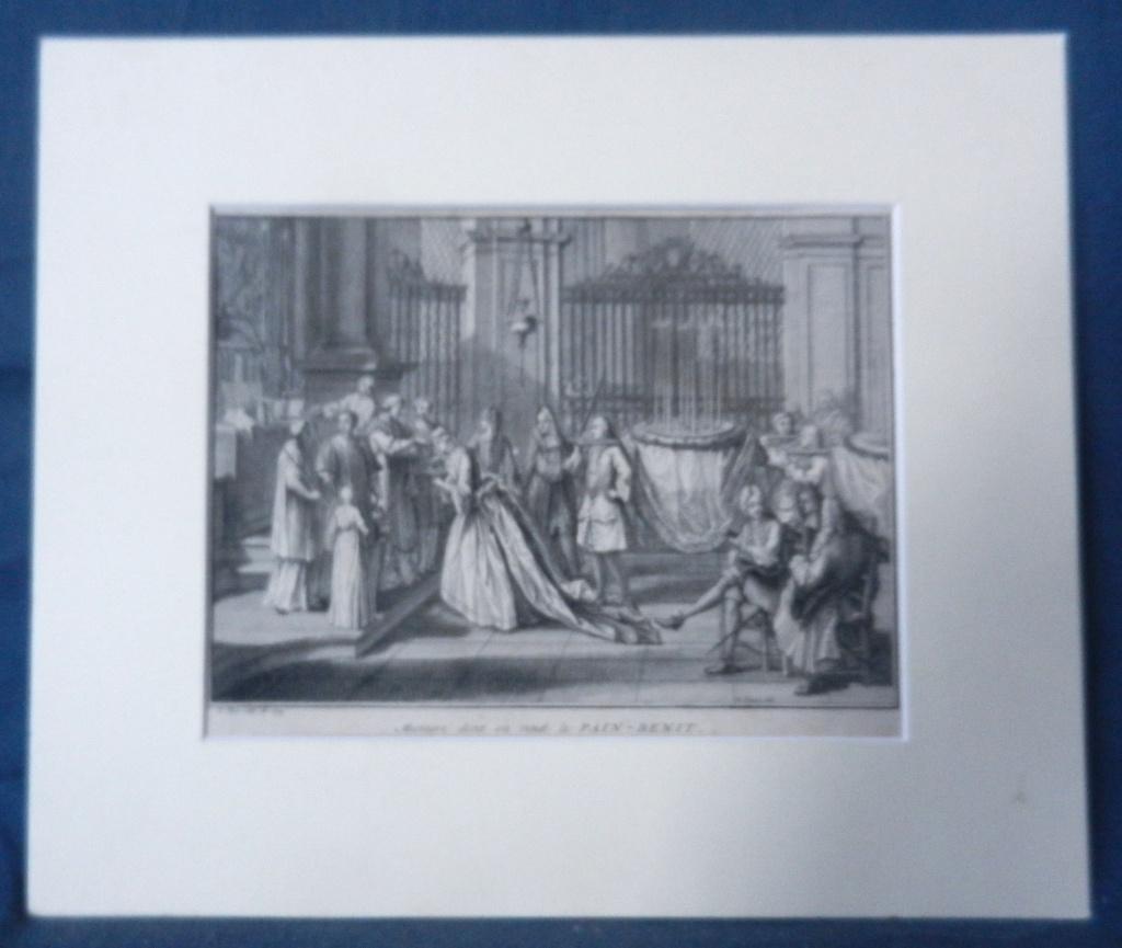 Gravure Communie / Avondmaal door Bernard Picart 1724, Origineel, Religie, Ophalen of Verzenden, Gravure