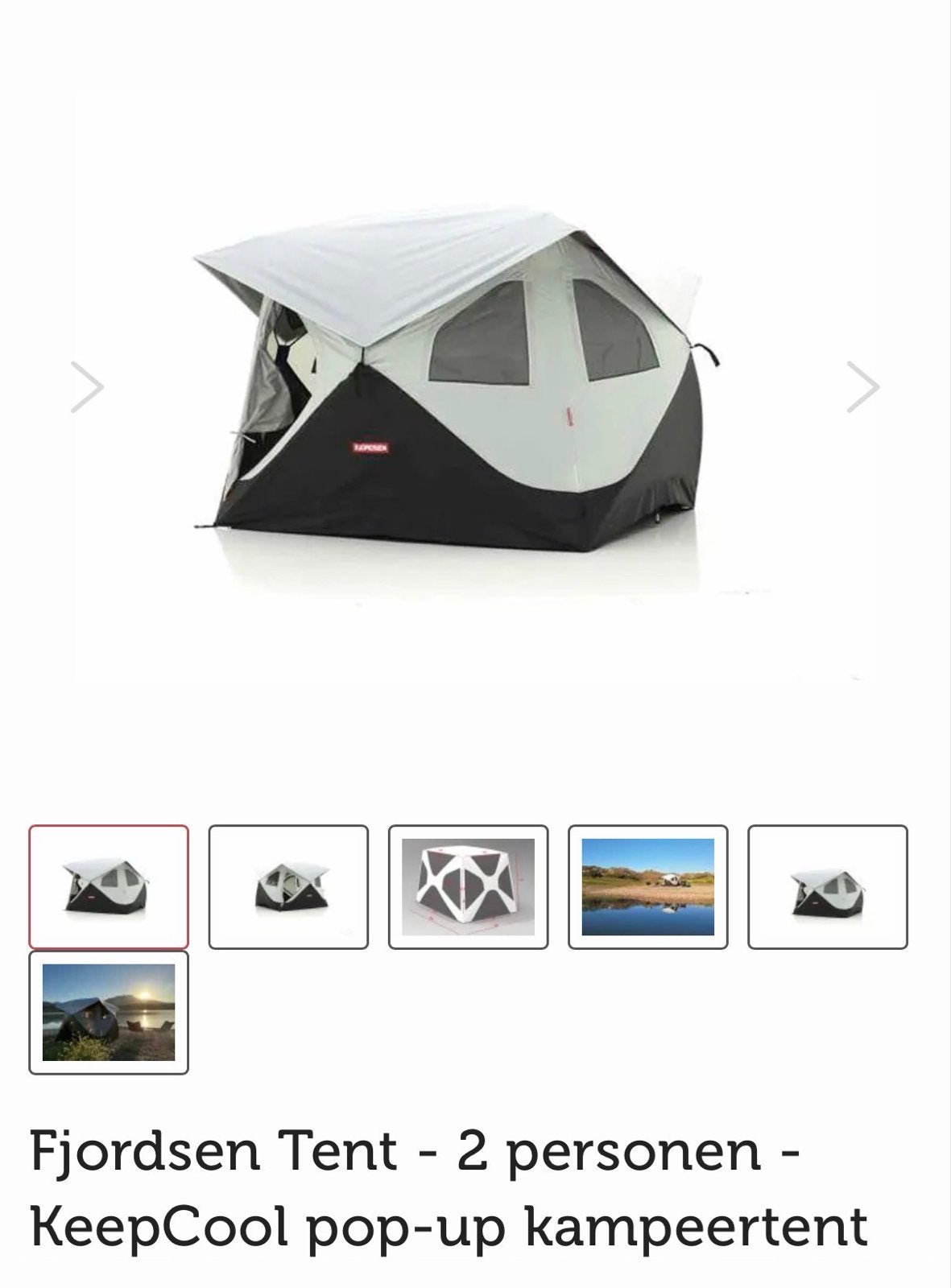 Fjordsen Ulvik 220 Pop-up Tent - Nieuw & Ongebruikt, Ophalen, Nieuw, Tot en met 2