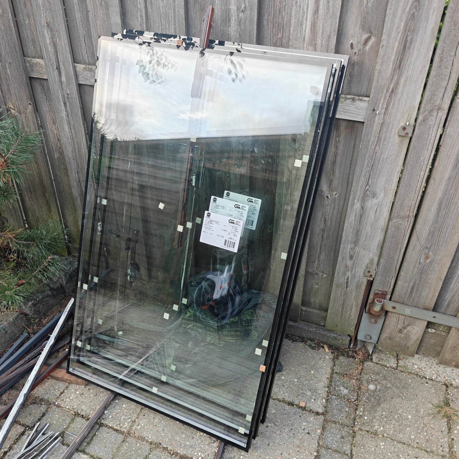 Dubbelglas ruiten HR++ 1174x724 mm - Nieuw, Ophalen, Gevelraam of Ruit, Minder dan 80 cm, 80 tot 120 cm