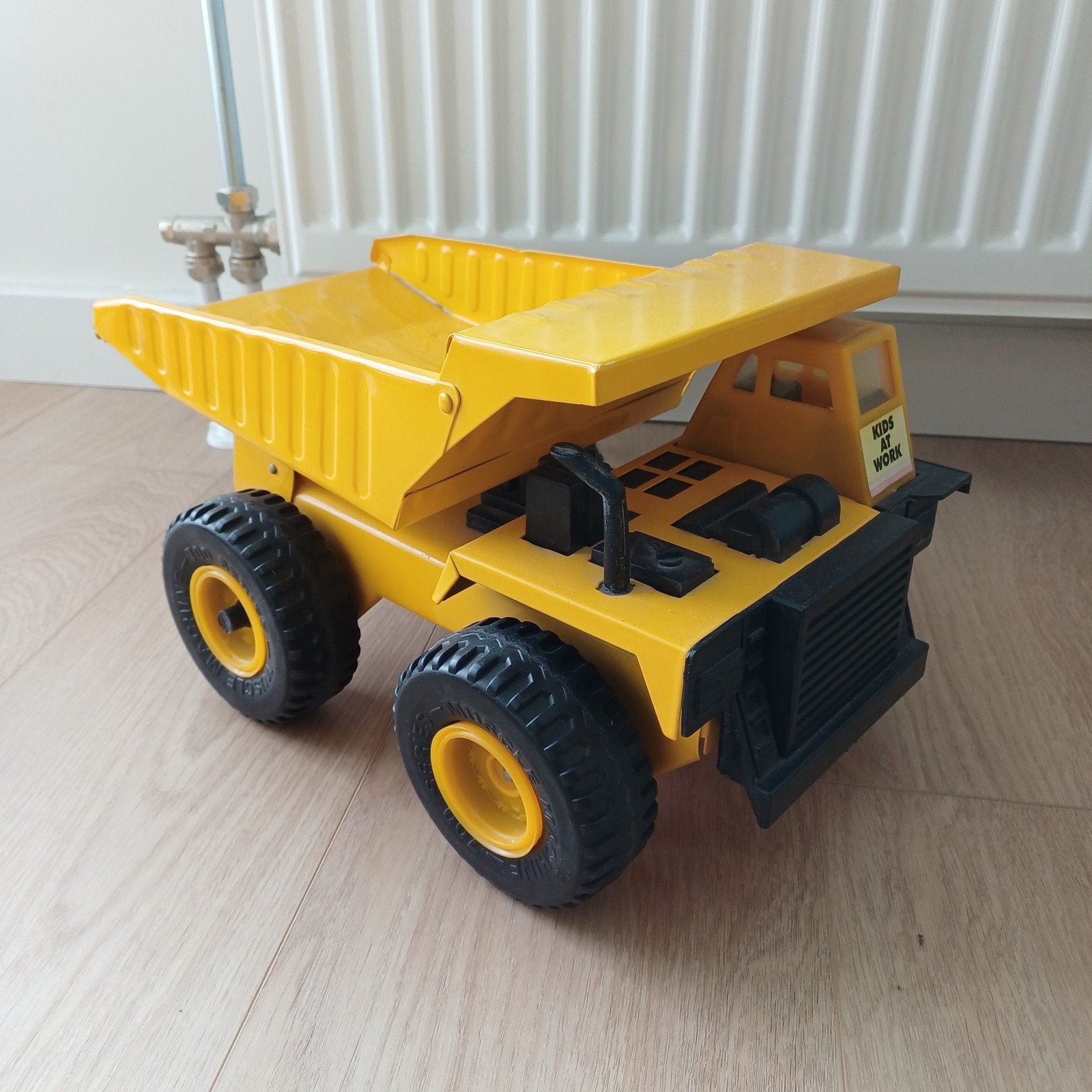 Kinder kiepwagen - Geel speelgoed vrachtwagen, Ophalen, Gebruikt