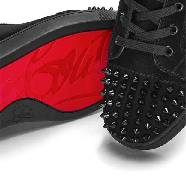 Christian Louboutin Louis Junior Spikes sneakers zwart, Ophalen of Verzenden, Nieuw, Zwart, Sneakers of Gympen