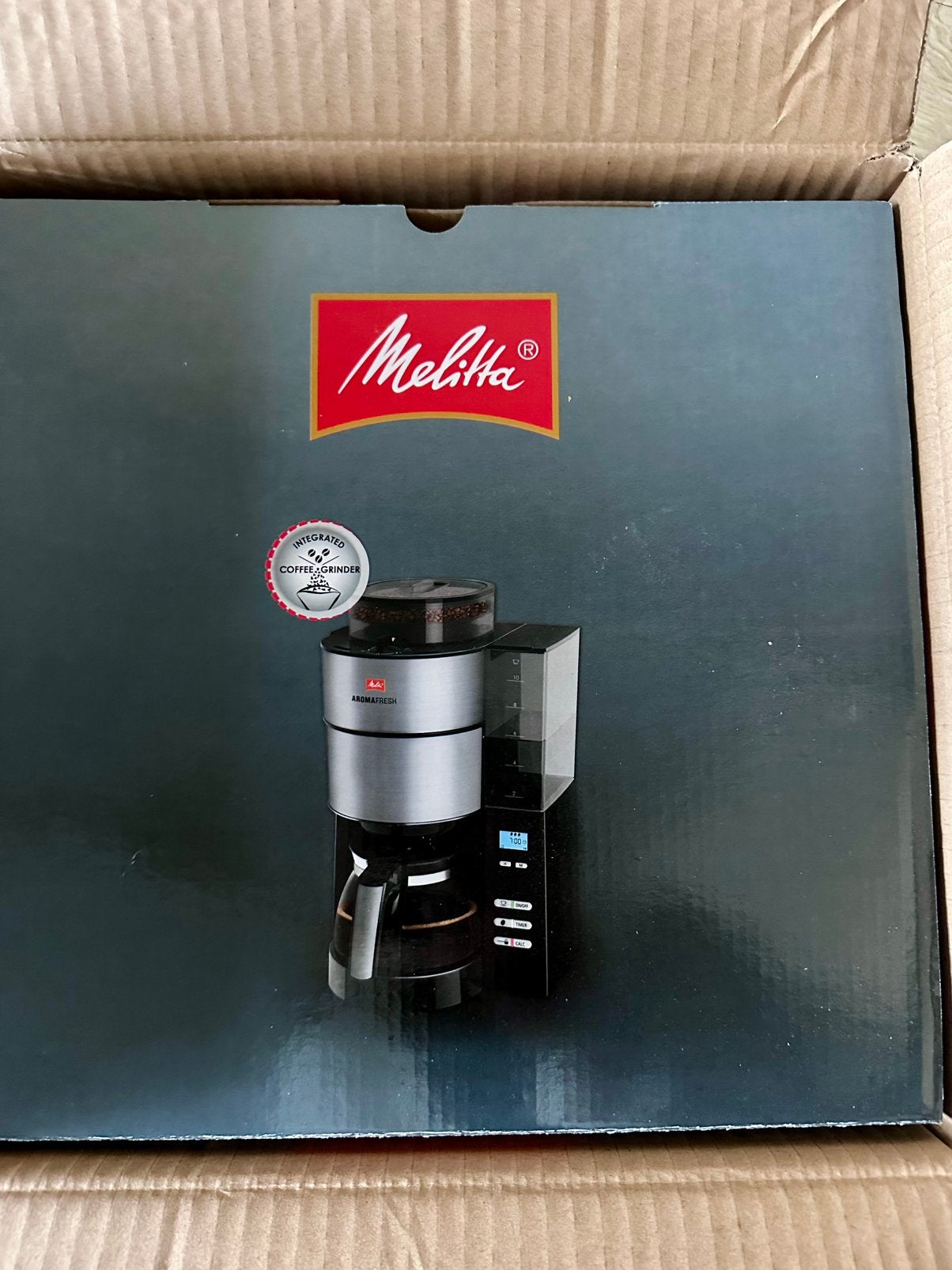 NIEUW! Melitta Aroma Fresh 1021-01, Afneembaar waterreservoir, Ophalen of Verzenden, Gemalen koffie, Koffiemachine