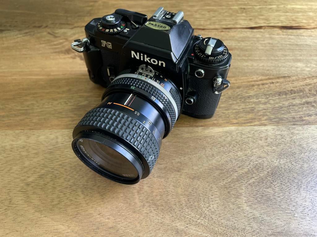 Nikon FG analoge spiegelreflexcamera Made in Japan, Ophalen of Verzenden, Gebruikt, Spiegelreflex, Nikon