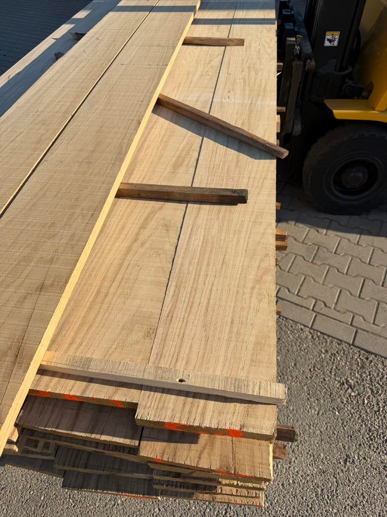 18 eiken planken 360x20x2,5 cm 30€ per stuk, Ophalen, Zo goed als nieuw, 250 cm of meer, Planken