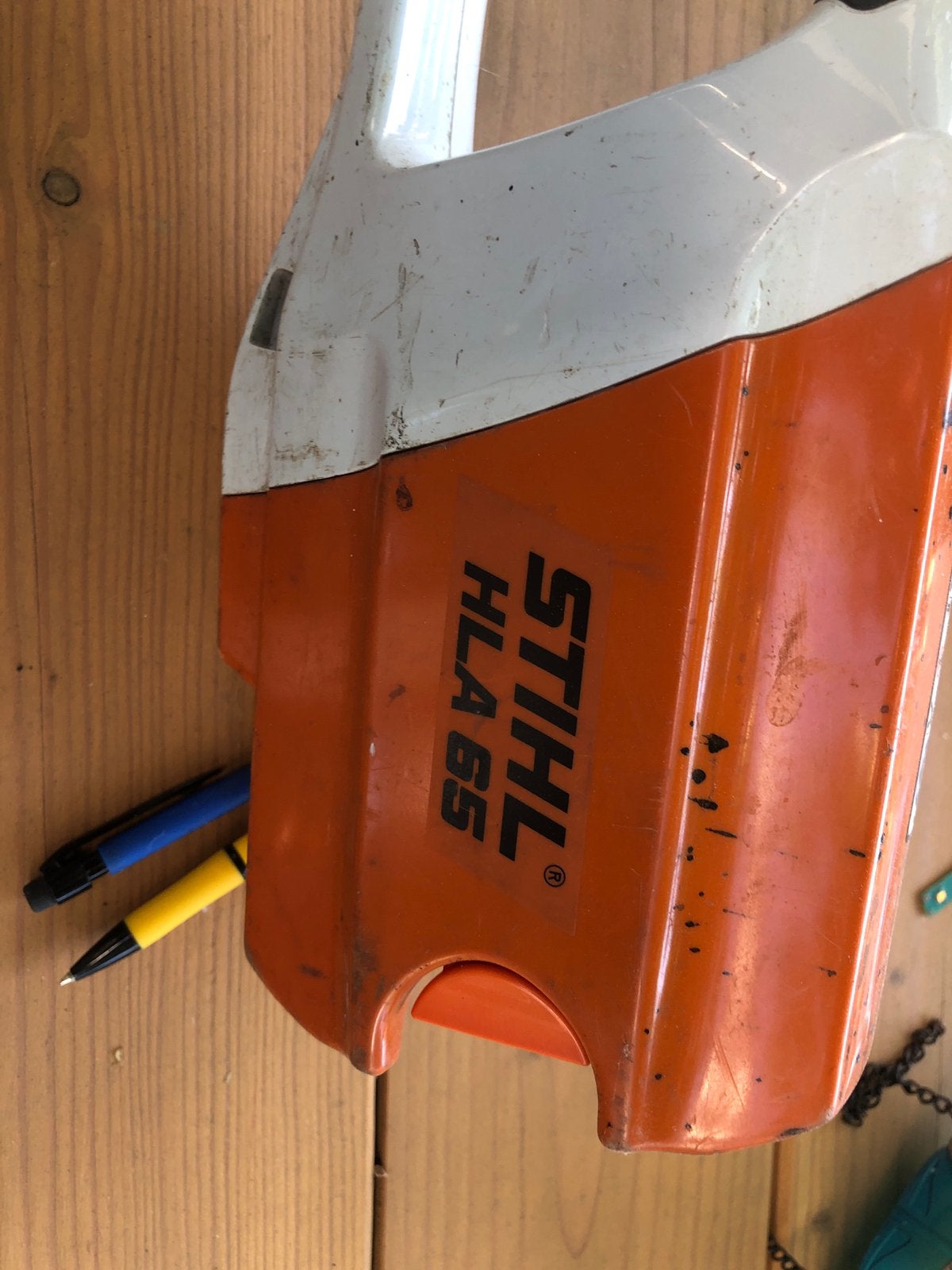 Defecte Stihl heggeschaar blad nog goed, Ophalen of Verzenden, Zo goed als nieuw, Elektrisch