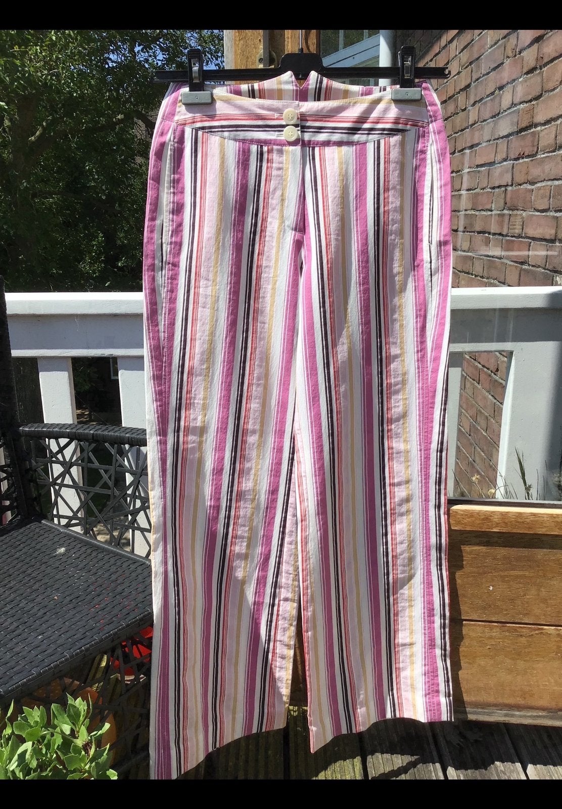 Lange broek, 88% katoen, ongeveer maat M, maat 38 & 103 lang, Kleding | Dames, Ophalen of Verzenden, Zo goed als nieuw, Maat 38/40 (M)