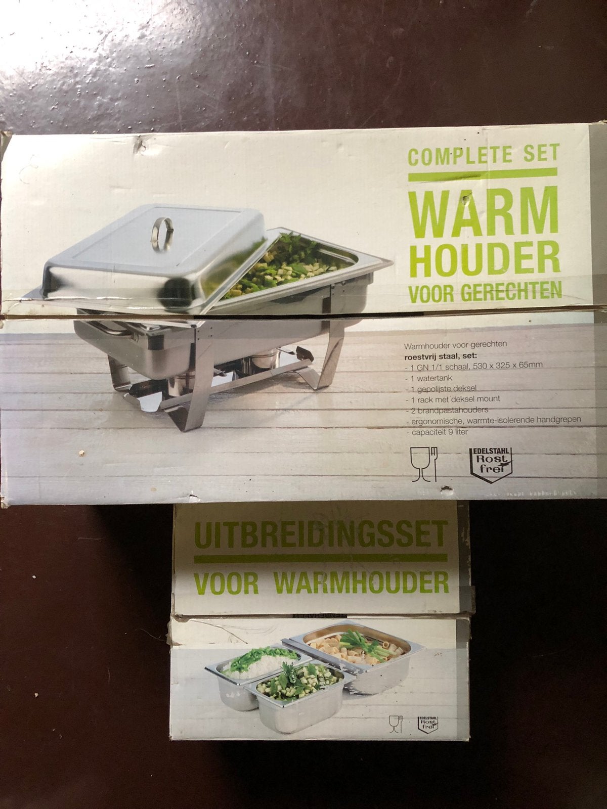 Complete warmhoudset voor gerechten+uitbreidingset, Ophalen of Verzenden, Nieuw