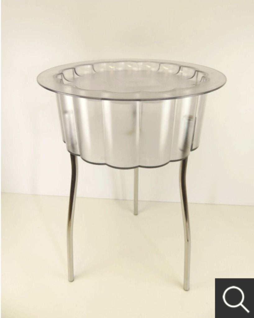 Ikea vintage side table, Huis en Inrichting, Tafels | Sidetables, Ophalen, 50 tot 100 cm, Rond, Zo goed als nieuw
