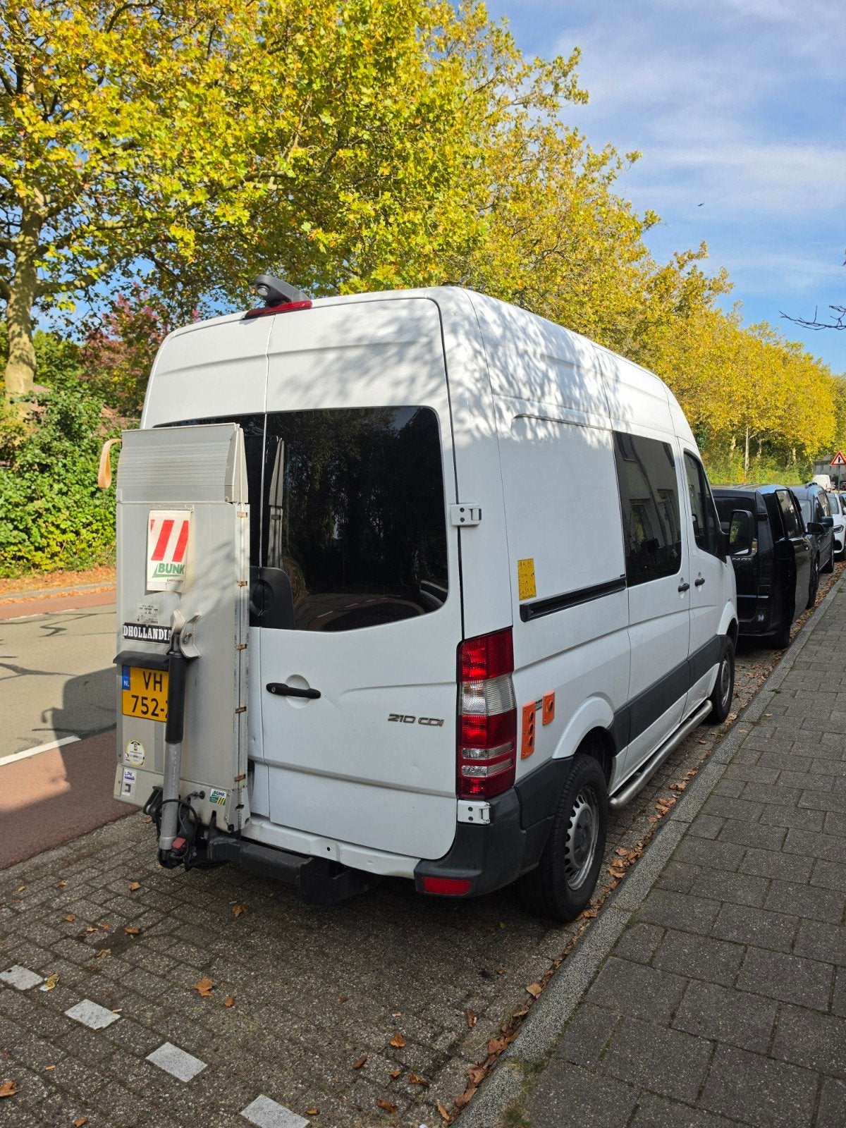 Mercedes-Benz Sprinter 210 2014 dealer onderhouden, Euro 5, Zwart, Wit, Diesel