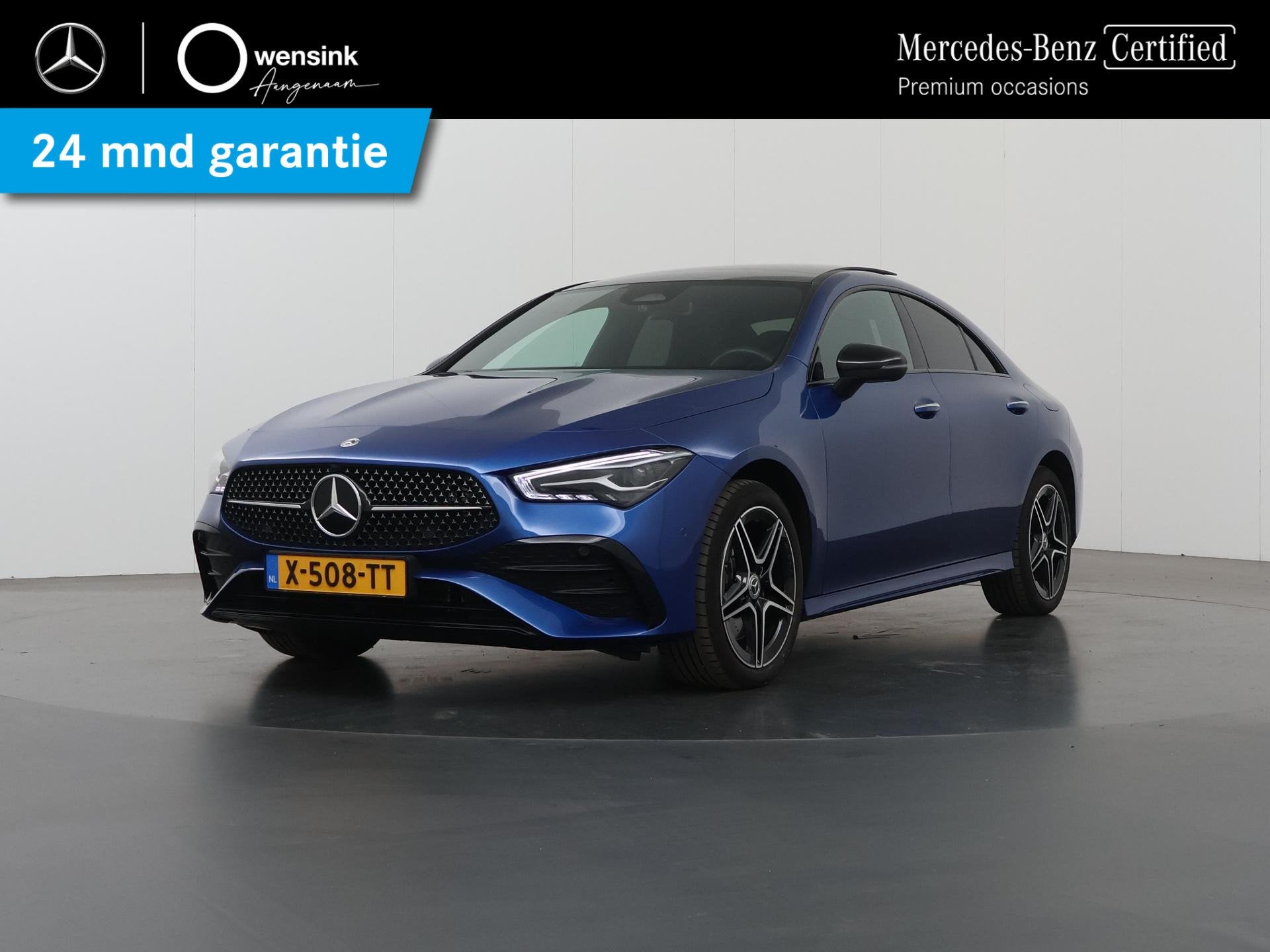 Mercedes-Benz CLA-klasse 250 e AMG Night | Panoramadak | Key, Auto's, Gebruikt, 16 kWh, Blauw, Bedrijf
