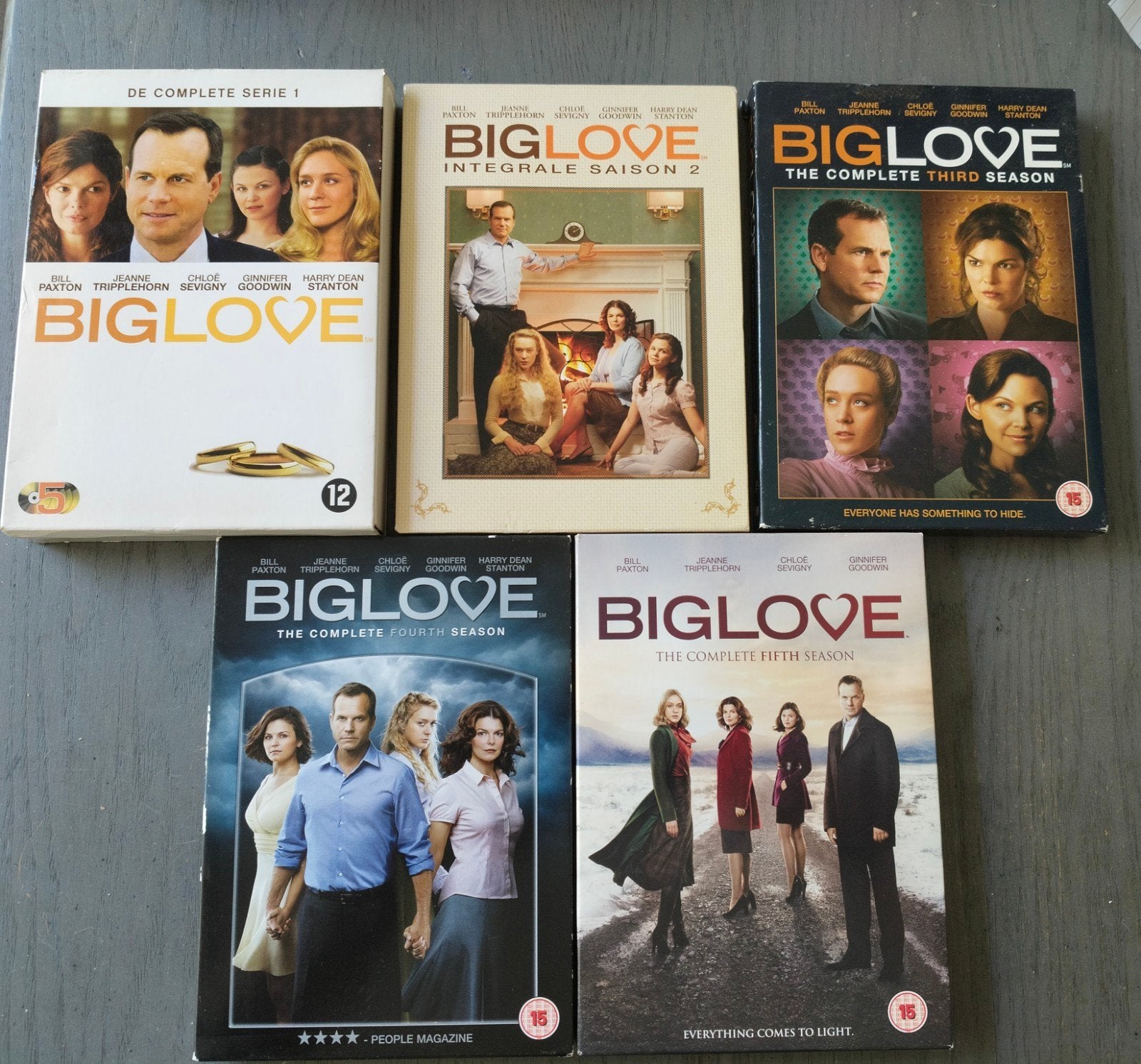 Big Love, dvd box seizoen 1 tm 5., Alle leeftijden, Ophalen of Verzenden, Zo goed als nieuw, Komedie