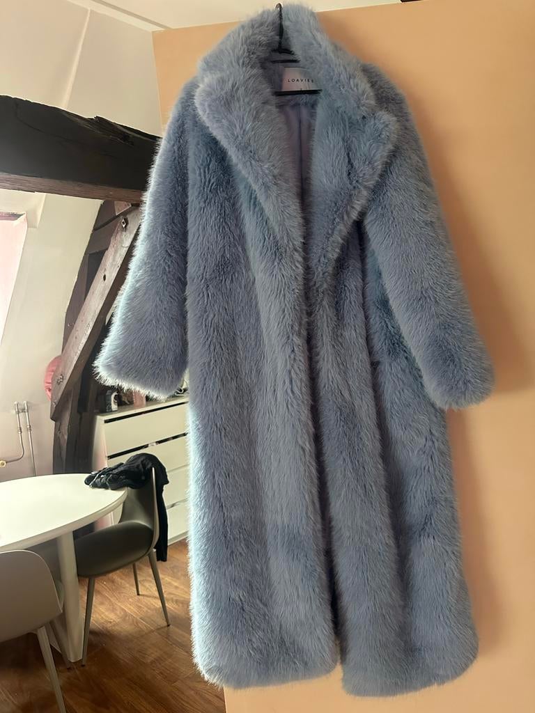 Loavies blauwe winterjas, zo goed als nieuw, Ophalen of Verzenden, Zo goed als nieuw, Maat 36 (S), Blauw