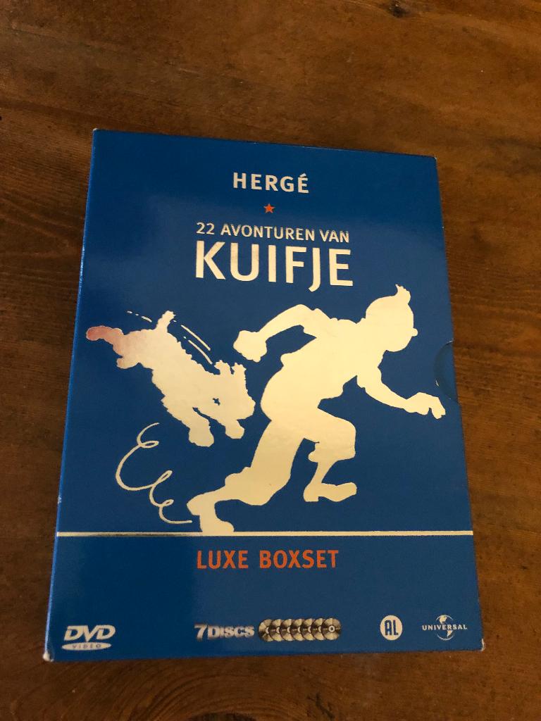 Kuifje d v d box alle 22 delen, Boeken, Complete serie of reeks, Ophalen of Verzenden, Zo goed als nieuw, Hergé