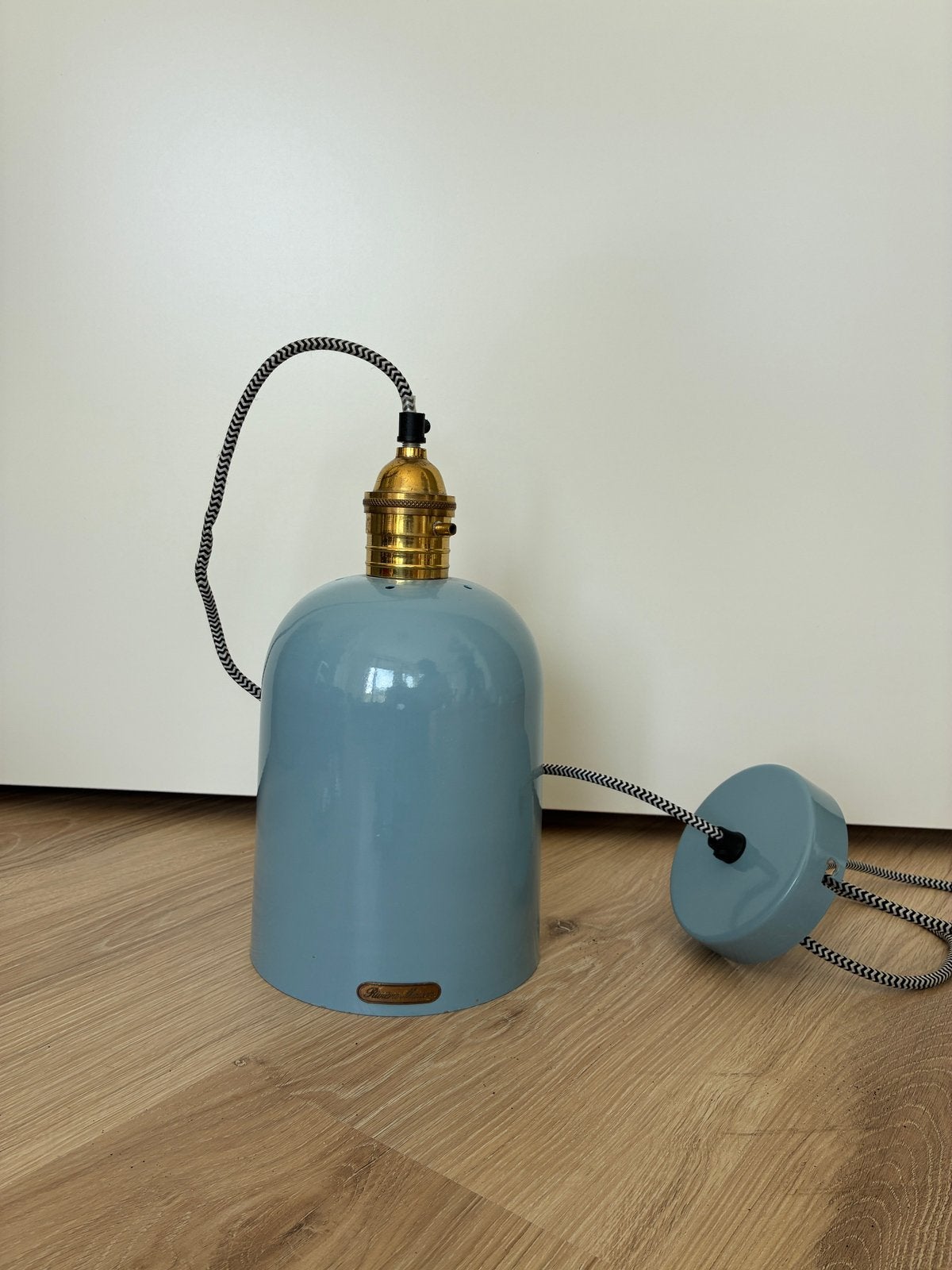 Rivera Maison industrieel lamp blauw, Ophalen of Verzenden, Zo goed als nieuw, Metaal, Industrieel