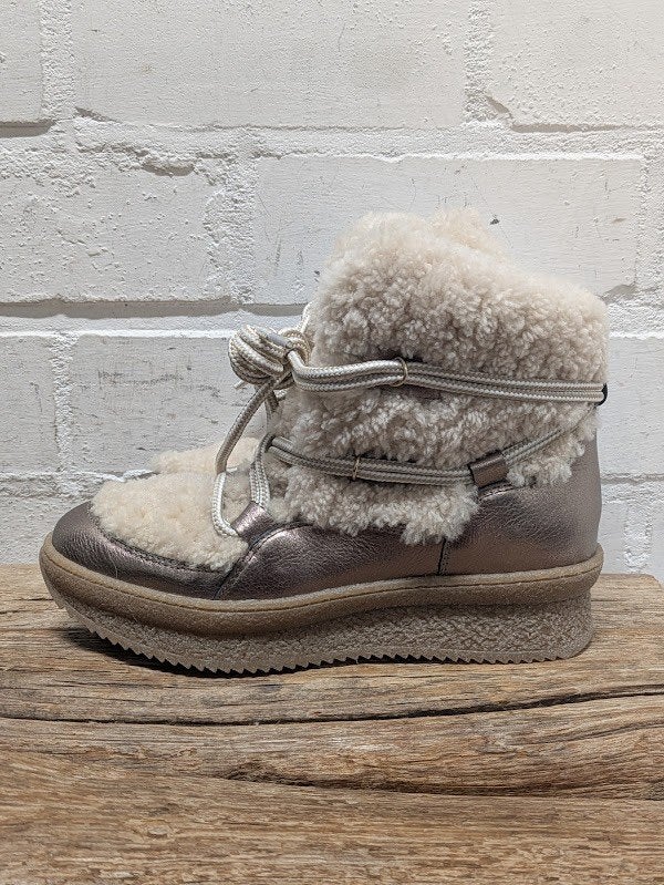 Toral - Sheepskin leren boots maat 39 - Nieuw €270, Kleding | Dames, Schoenen, Overige kleuren, Lage of Enkellaarzen, Nieuw, Ophalen of Verzenden