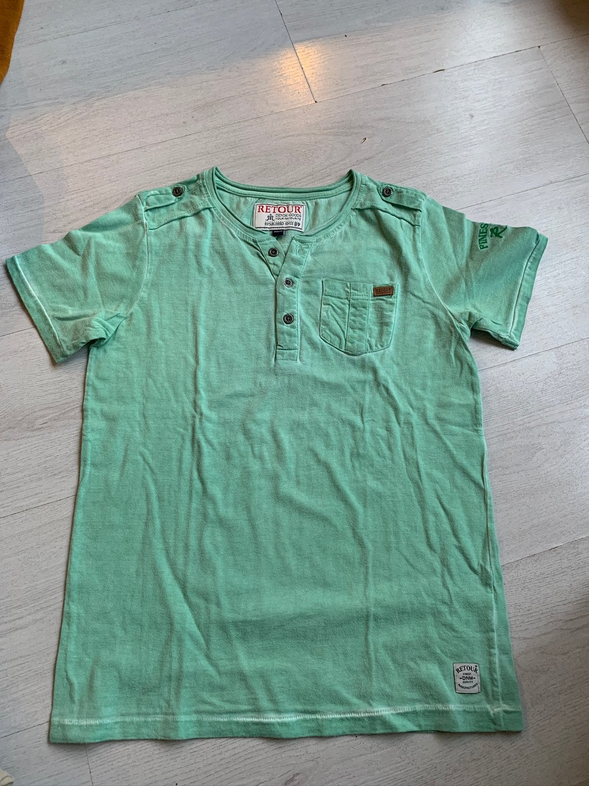 Retour shirt maat 152, Kinderen en Baby's, Ophalen of Verzenden, Zo goed als nieuw, Jongen, Shirt of Longsleeve