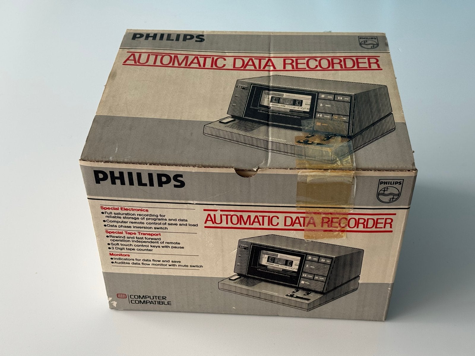 Philips Automatic Data Recorder - Vintage Computer Accessoir, Computers en Software, Ophalen of Verzenden