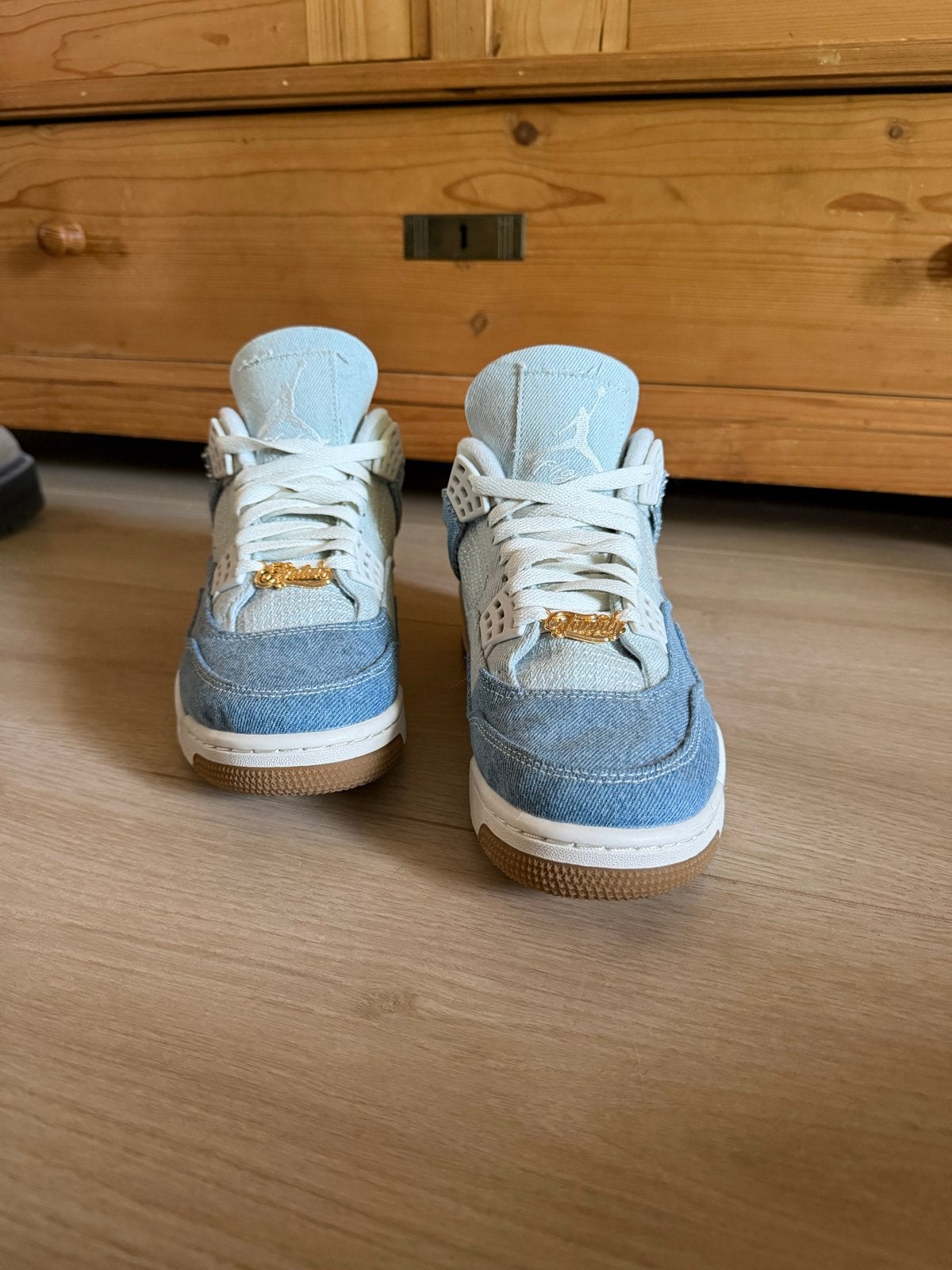 Jordan air retro 4 Sneakers, Kleding | Dames, Schoenen, Ophalen, Zo goed als nieuw, Blauw, Sneakers of Gympen