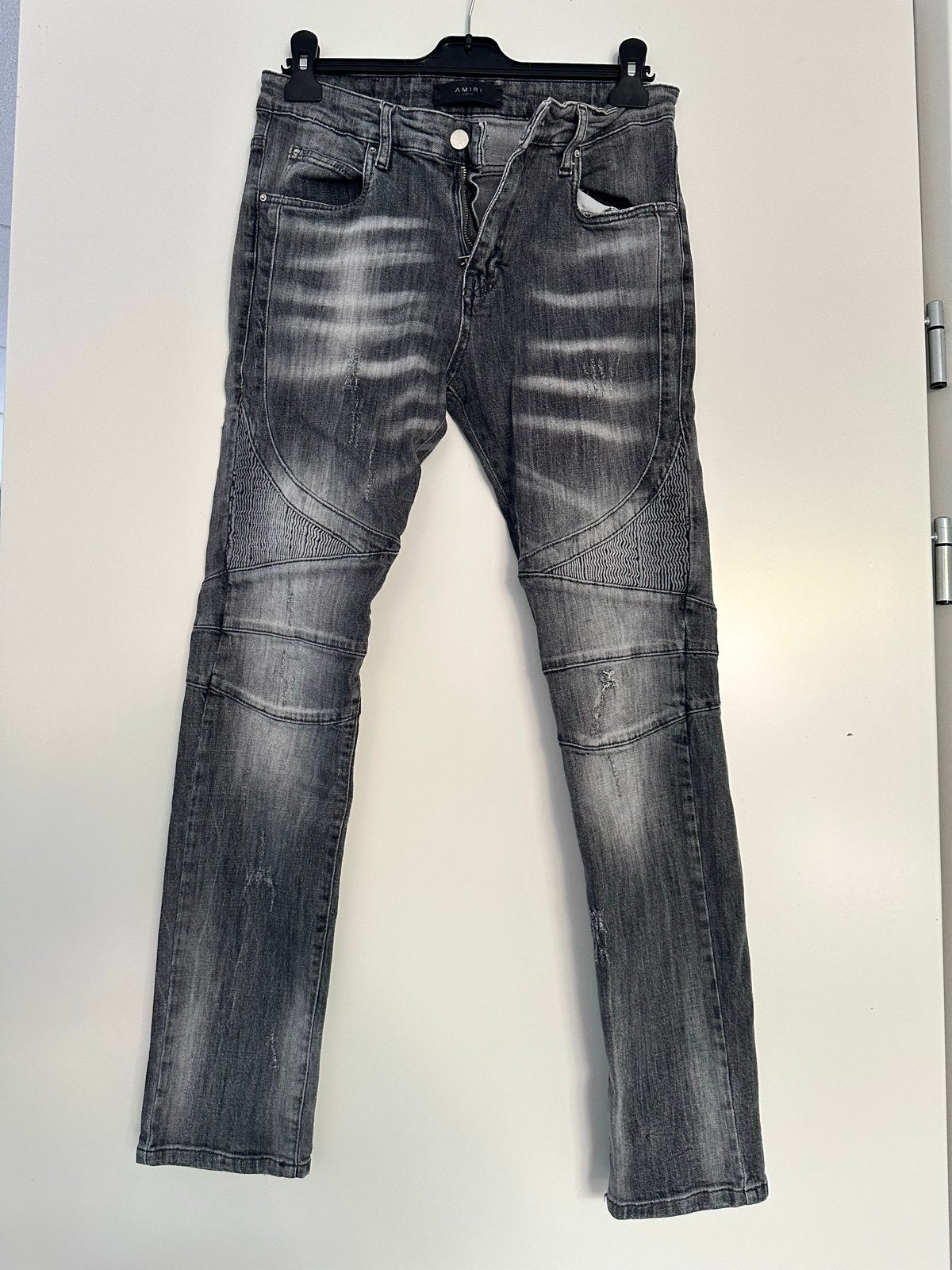 Amiri stijl jeans - Zeer goede kwaliteit, Kleding | Heren, Ophalen of Verzenden, Zo goed als nieuw, Grijs, W32 (confectie 46) of kleiner