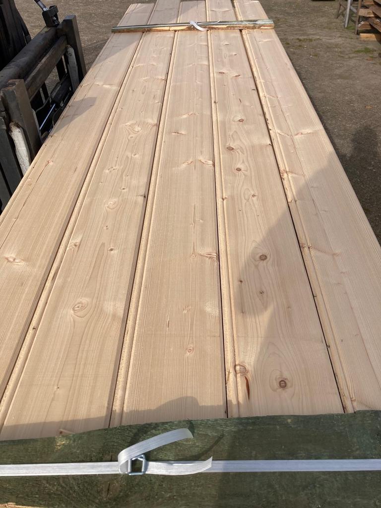 Grenen kraaldelen 18x195 mm – geschaafd – €20 m², Doe-het-zelf en Verbouw, Hout en Planken, Ophalen, Minder dan 25 mm, Grenen
