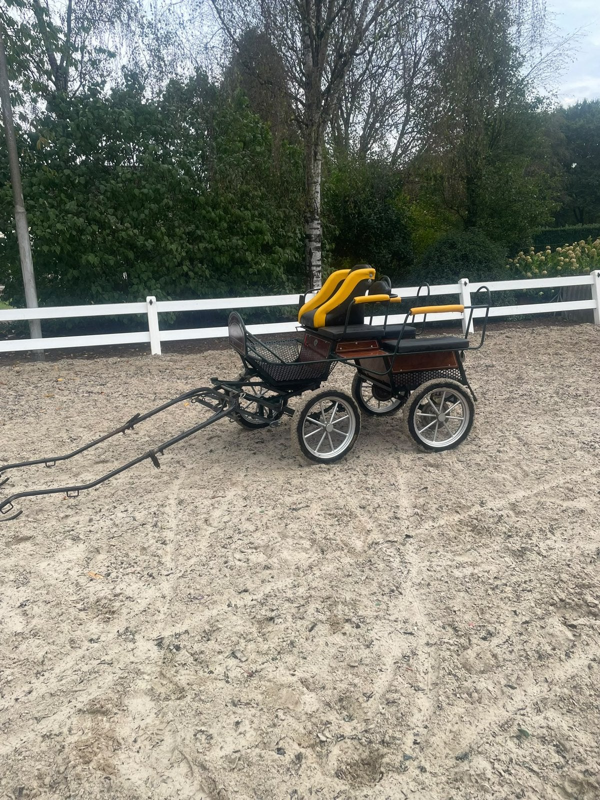 Ponywagen enkelspan voor b/c pony, Zo goed als nieuw, Marathonwagen, Pony