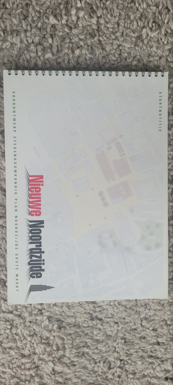 Nieuwe Noordzijde: Stedenbouwkndg Plan Grote Markt Groningen, Ophalen of Verzenden, Zo goed als nieuw, Onbekend, Folder