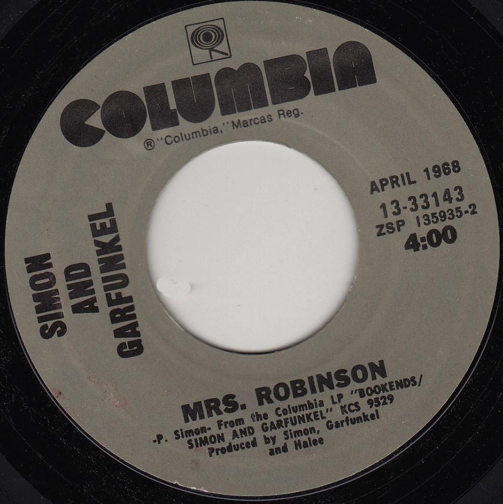 Simon & Garfunkel - Mrs Robinson 7", 7 inch, Single, Ophalen of Verzenden, Pop