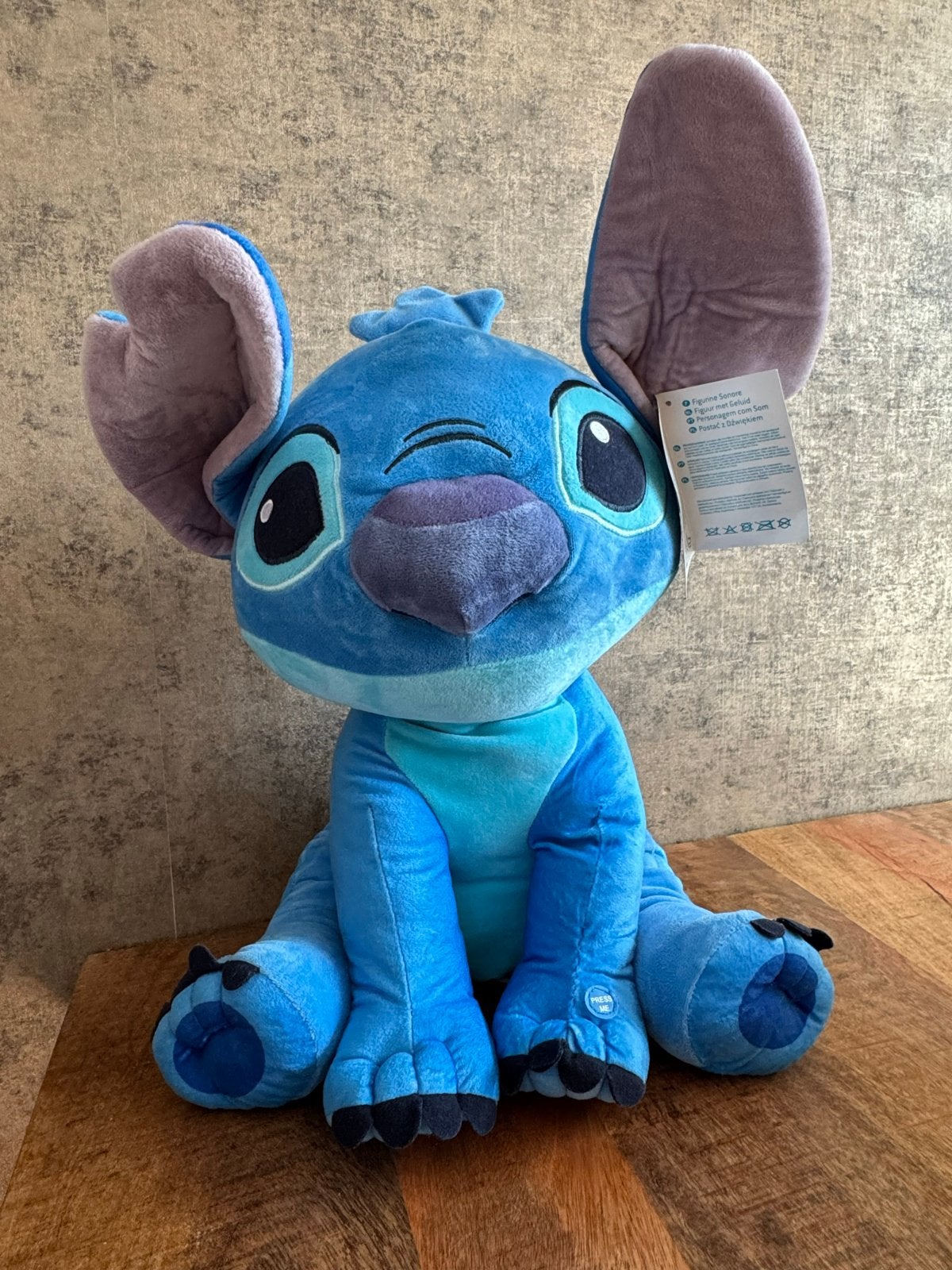 Nieuwe Disney Stitch knuffel met geluid, Ophalen, Overige typen, Blauw, Nieuw