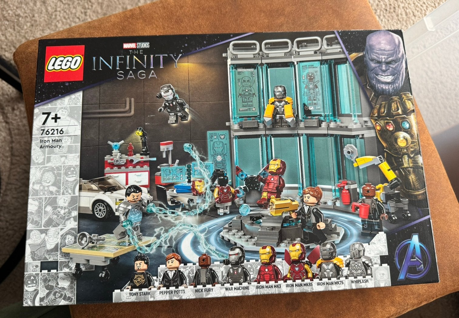 LEGO Marvel - Iron Man Armoury - 76216, Kinderen en Baby's, Marvel, Lego, Nieuw, Ophalen of Verzenden