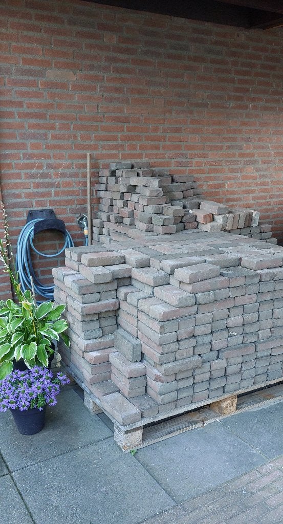 Gebakken waaltjes 25 € p m2, Ophalen, Gebruikt, Keramiek, Klinkers