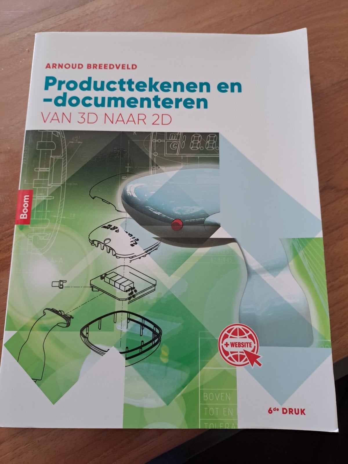 Producttekenen en -documenteren: Van 3D naar 2D (6e druk), Boeken, Techniek, Ophalen of Verzenden, Zo goed als nieuw, Werktuigbouwkunde