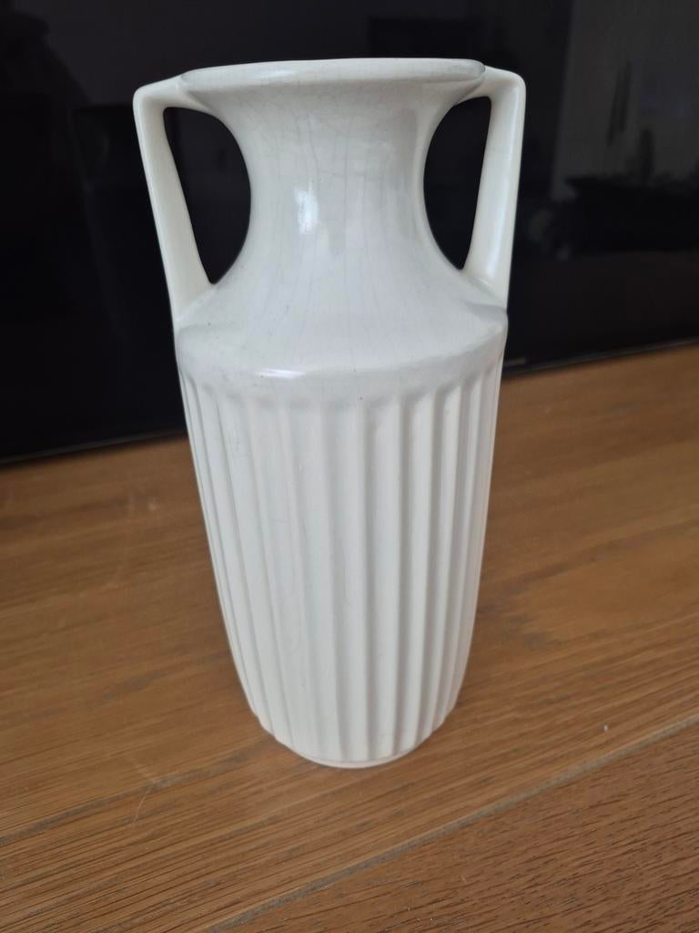 Delfts Witte Vaas 30 cm Hoog, Ophalen of Verzenden