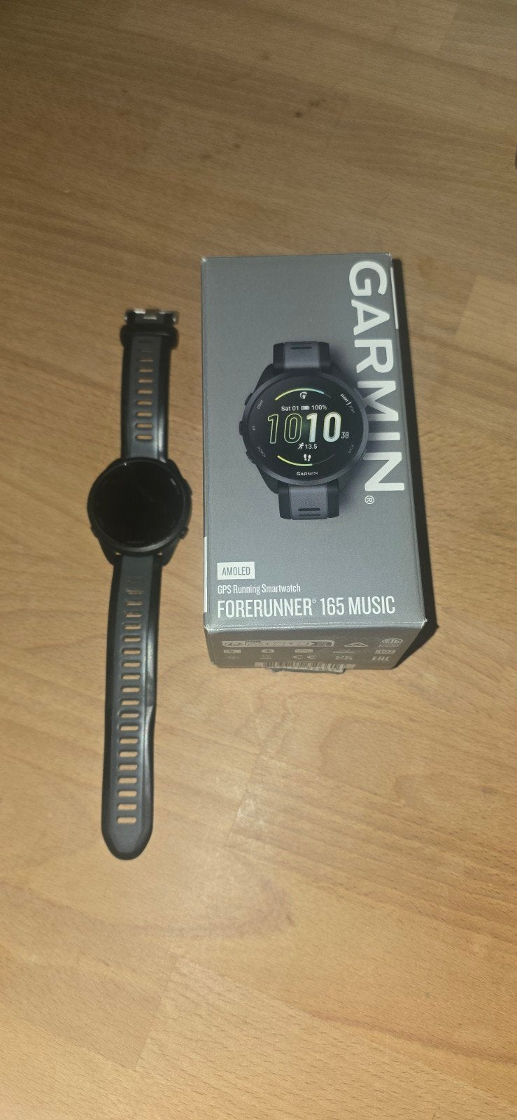 Garmin Forerunner 165 Music GPS Smartwatch, Zwart, Garmin, Ophalen of Verzenden, Zo goed als nieuw