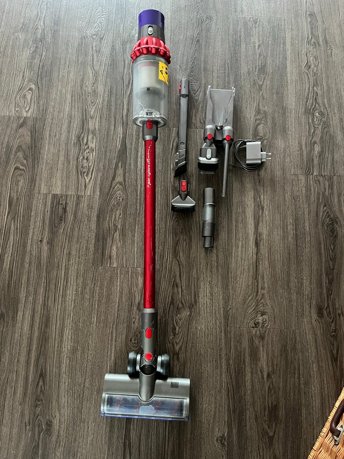 Dyson Cyclone V10 Steelstofzuiger met accessoires, Gebruikt, Draadloos, Ophalen of Verzenden, Dyson