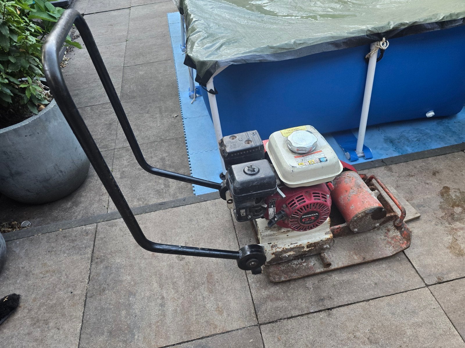 Samac Trillerplaat met Honda GX160 motor, Ophalen, Gebruikt