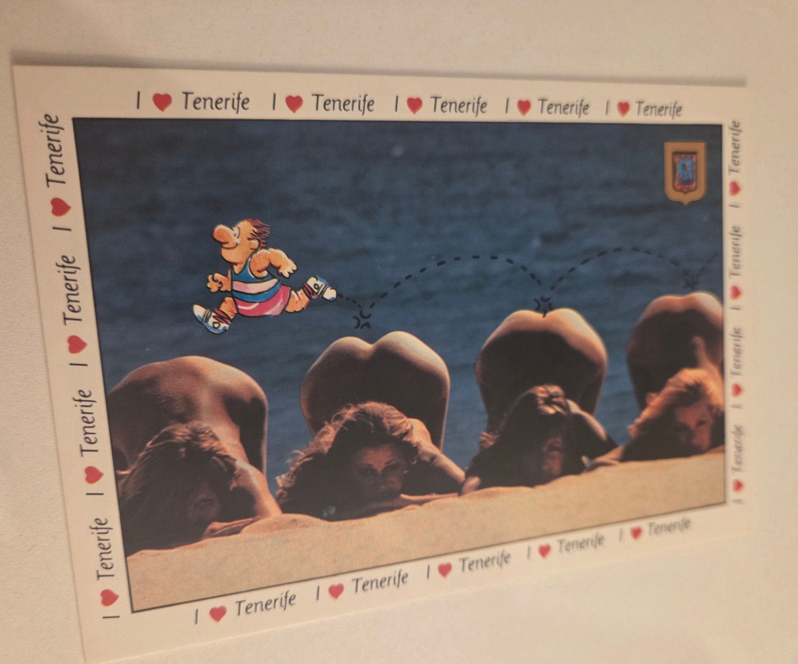 'I love Tenerife' - Vrouwen in blote kont, Verzamelen, Verzenden, 1980 tot heden, Ongelopen, Overige thema's