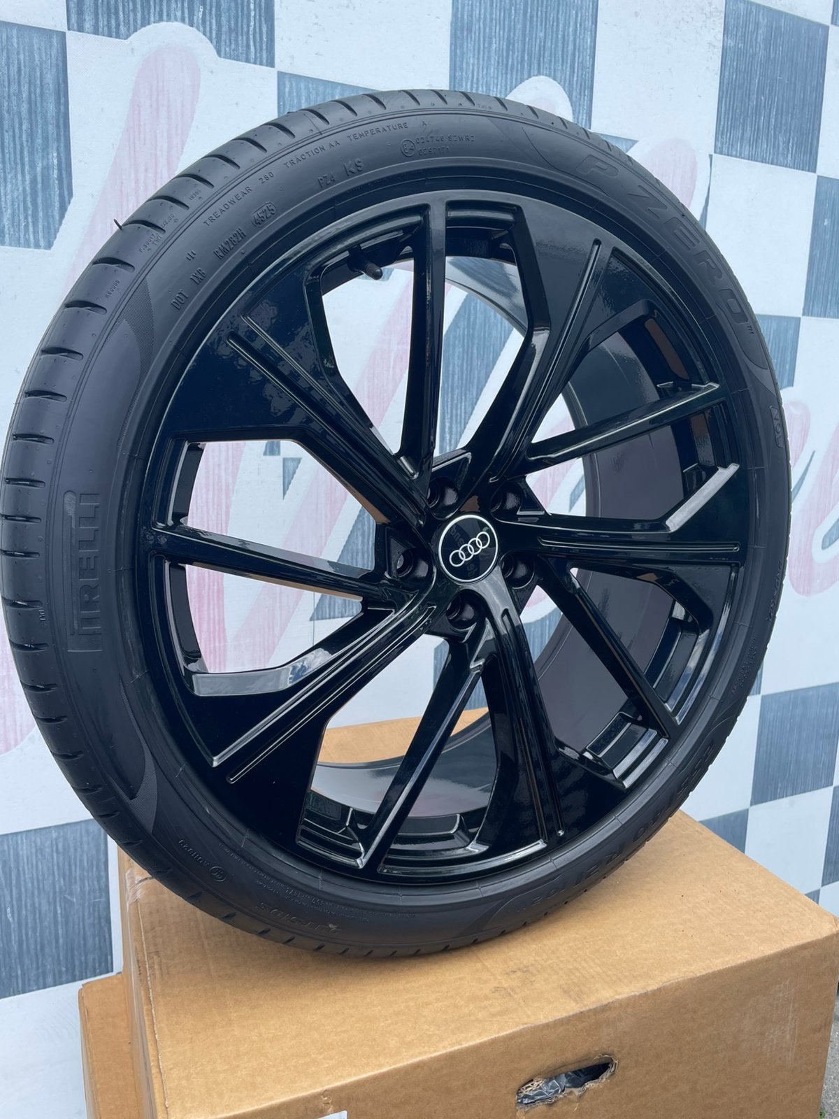 21 inch Audi Q5 SQ5 velgen 5x112 + Pirelli P-zero 255 40 21, 255 mm, Banden en Velgen, Nieuw, Personenwagen