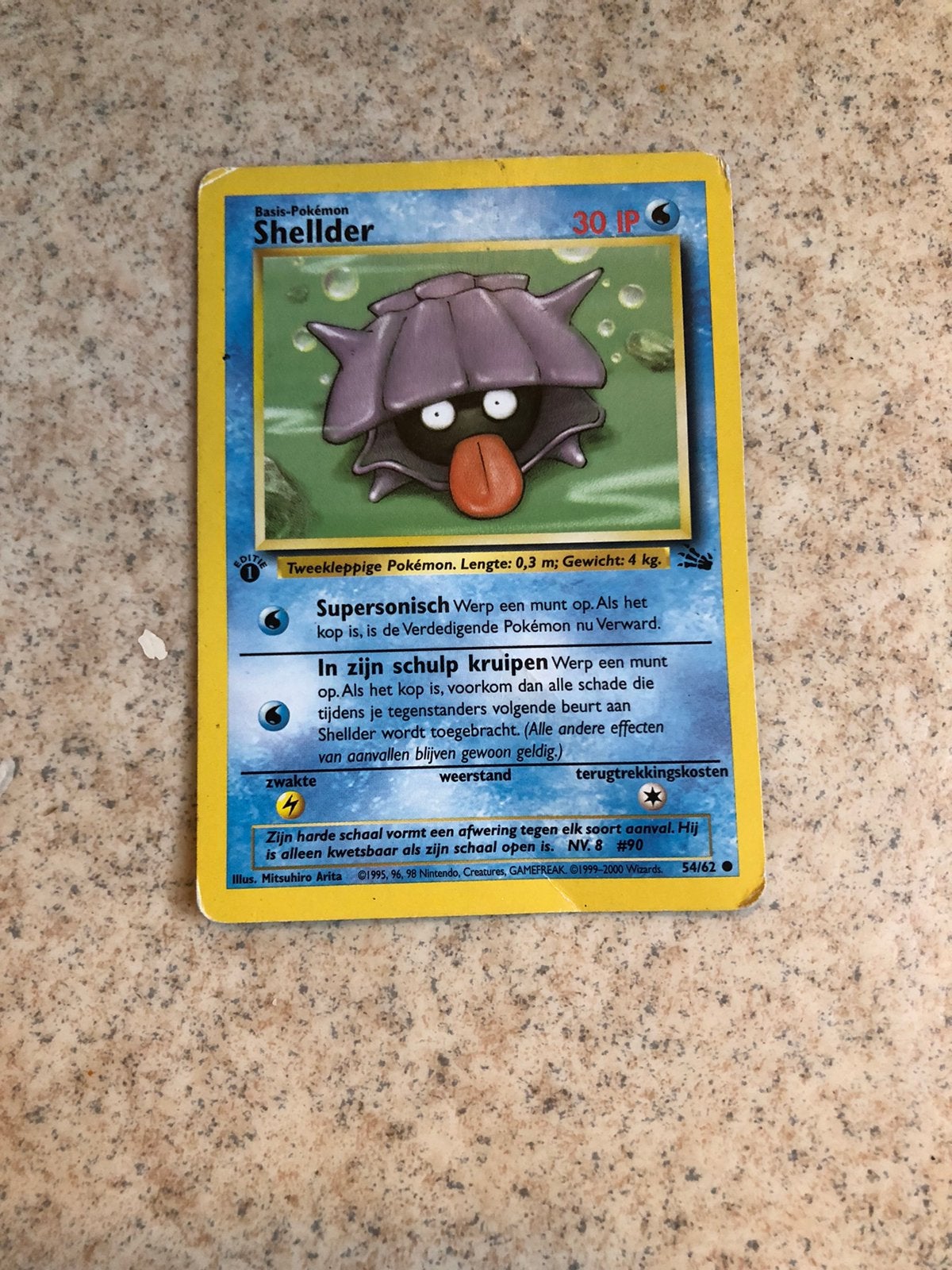 Oude Pokemon kaarten, Ophalen of Verzenden, Gebruikt, Losse kaart