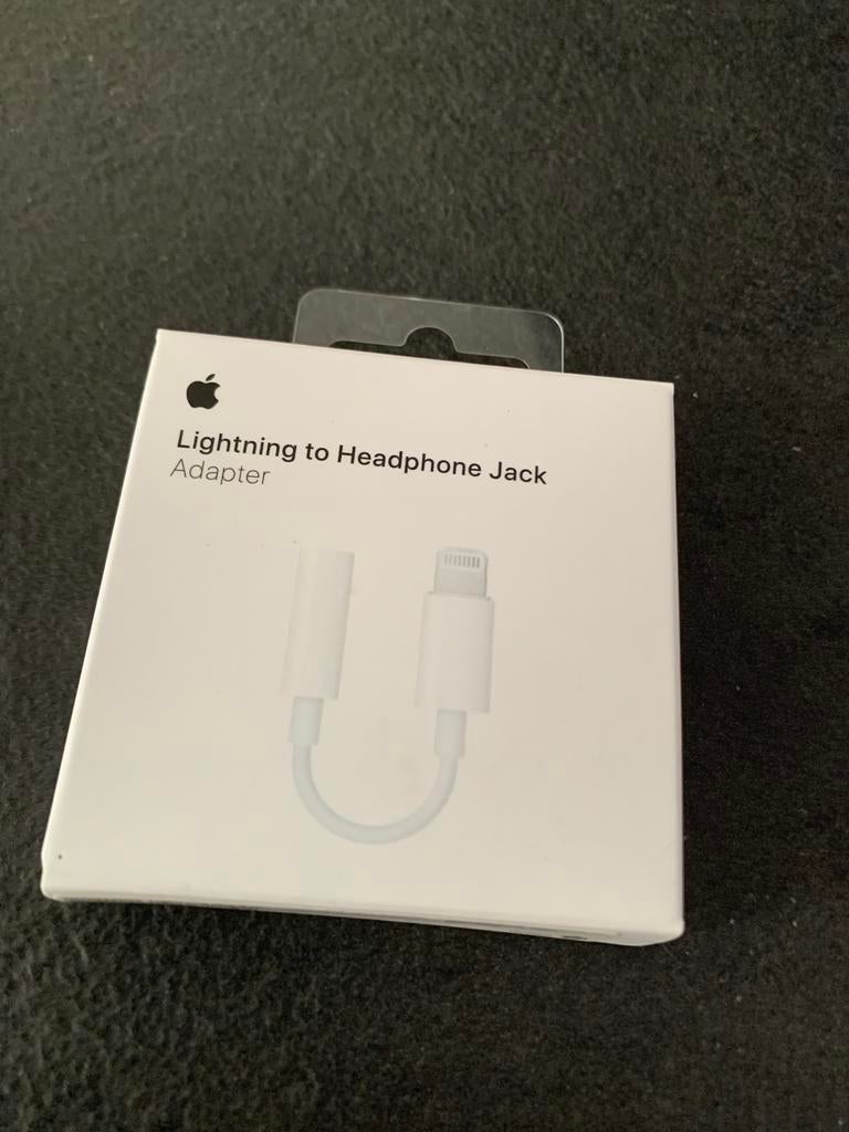 Apple Lightning naar 3,5 mm koptelefoonaansluiting adapter, Ophalen of Verzenden, Nieuw, Minder dan 2 meter, Overige kabels