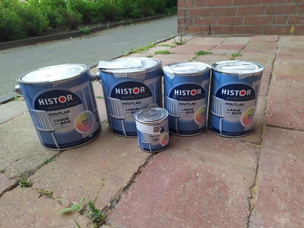 Histor Perfect Finish Houtlak 'Muis' (lichtgrijs) - 100m2, Ophalen, Zo goed als nieuw, 20 liter of meer, Lak