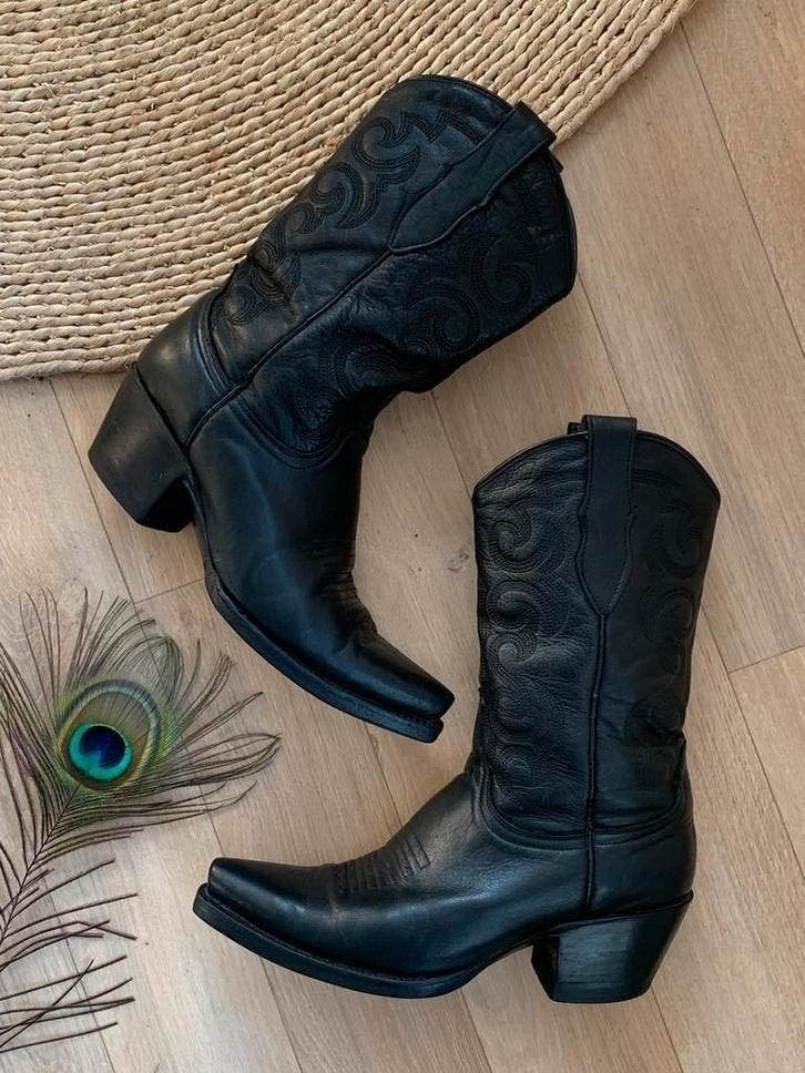 Sendra cowboylaarzen met hak 37 western boots laarzne, Hoge laarzen, -, Zwart, -