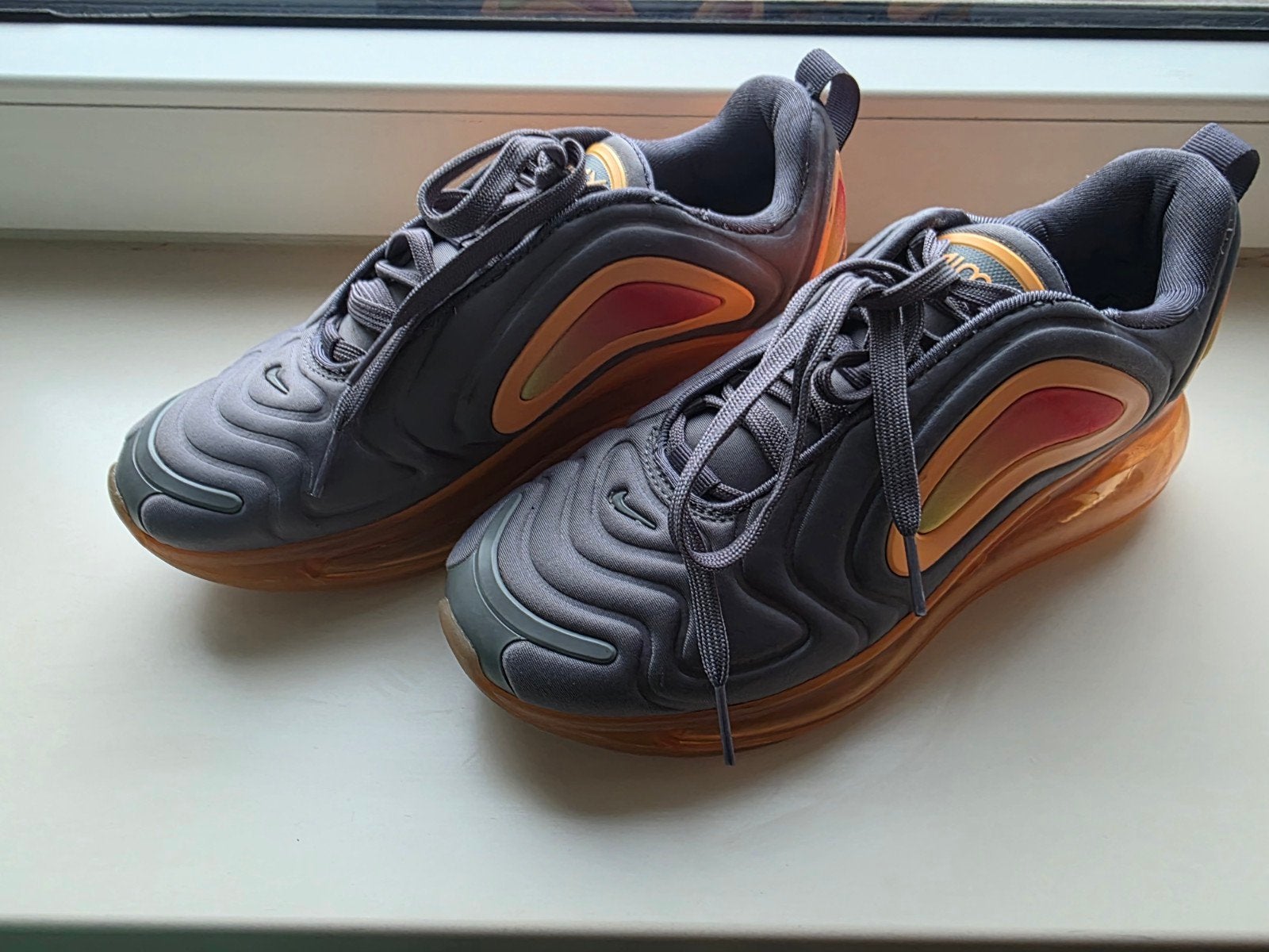 Nike Air Max GS Sportschoenen Gunsmoke / Fuel Orange Maat 38, Ophalen of Verzenden, Oranje