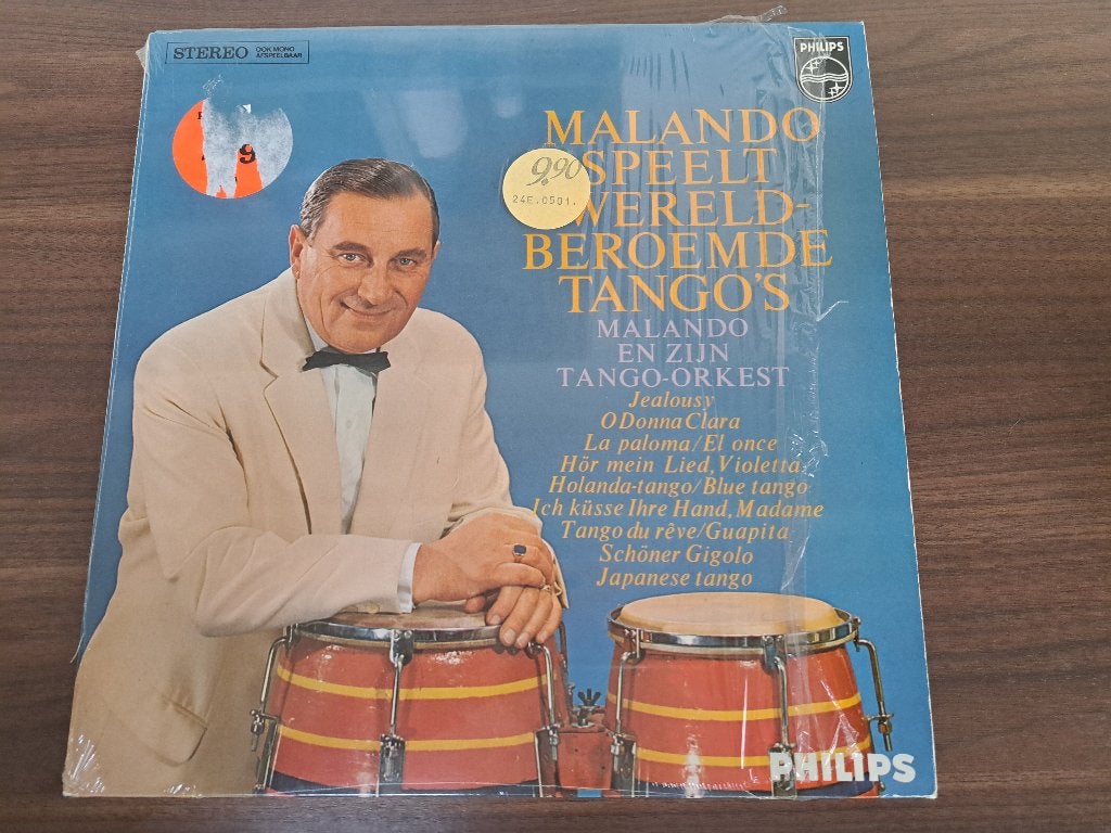 Malando En Zijn Tango-Orkest – Malando Speelt Wereldberoemd, Cd's en Dvd's, Ophalen of Verzenden, Zo goed als nieuw, 12 inch, LP