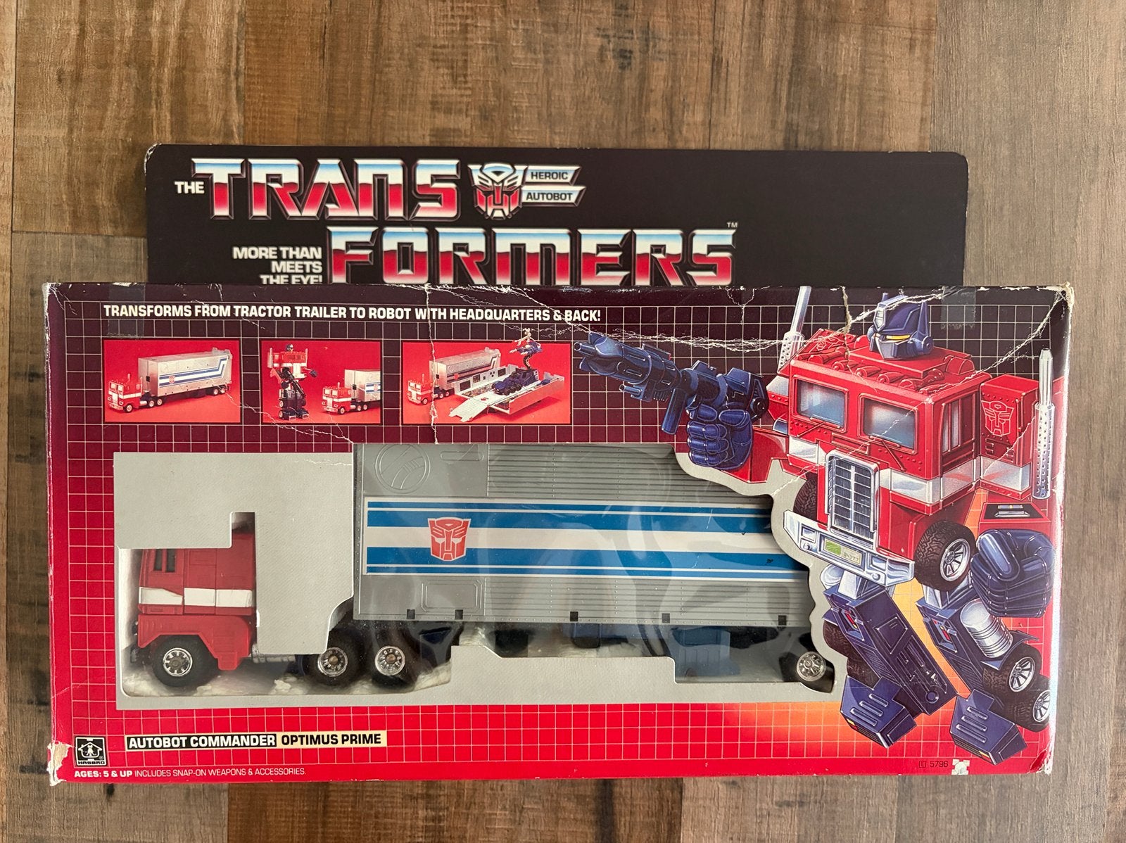 Vintage G1 Optimus prime “error box”, G1, Ophalen of Verzenden, Gebruikt, Autobots