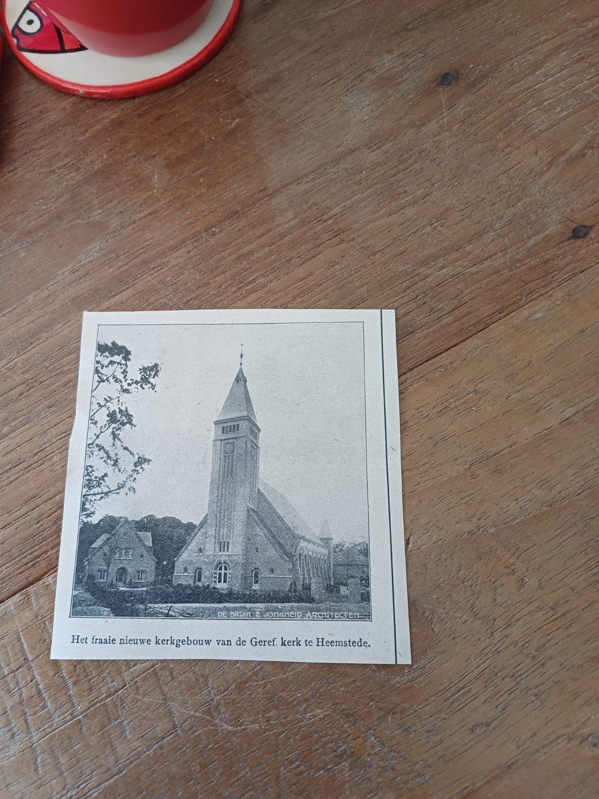 knipsel nieuwe kerk Heemstede 1921, Verzamelen, Tijdschriften, Kranten en Knipsels, Ophalen of Verzenden, 1920 tot 1940, Knipsel(s)