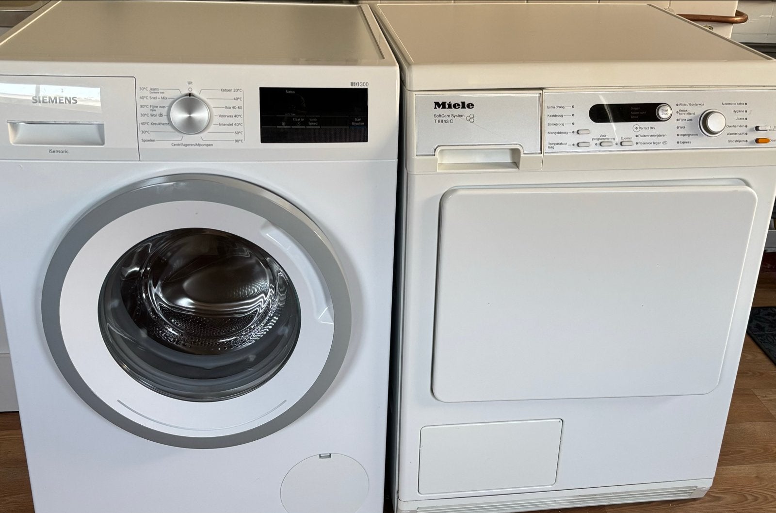Siemens wasmachine en Miele condensdroger - Goed werkend