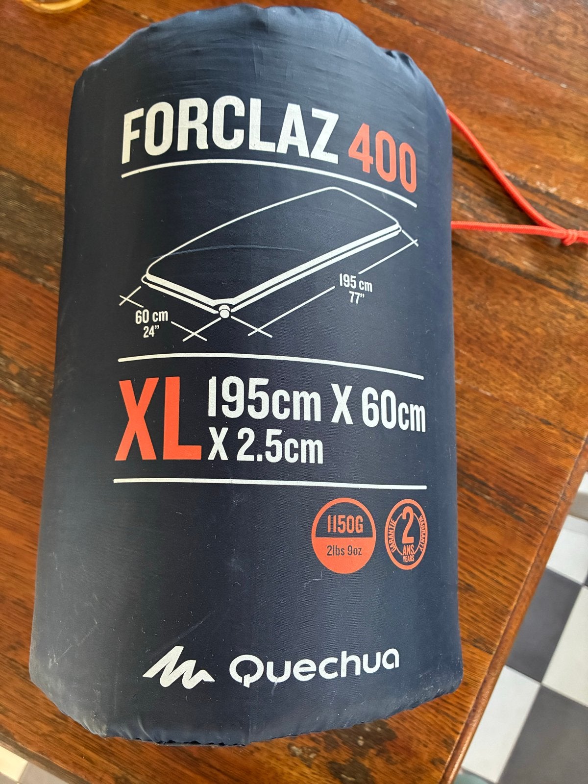 Forclaz 400 Slaapmat - XL 195x60x2.5cm, Caravans en Kamperen, Slaapmatten, Ophalen, Gebruikt, 1-persoons