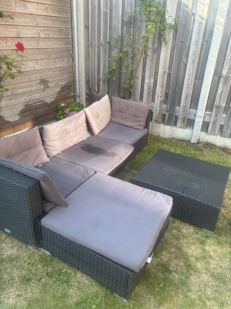 Tuinset, Ophalen, 5 zitplaatsen, Kunststof, Gebruikt